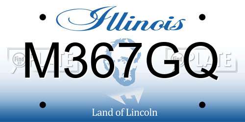 M367GQ Illinois License Plate