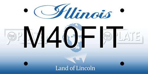 M40FIT Illinois License Plate