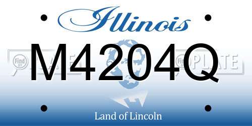 M4204Q Illinois License Plate