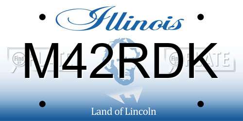 M42RDK Illinois License Plate