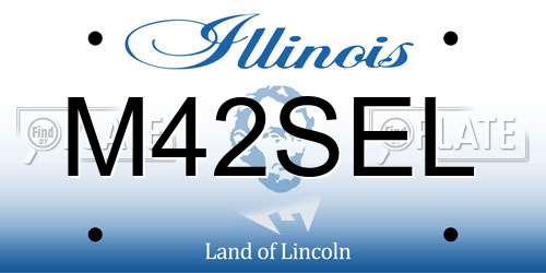 M42SEL Illinois License Plate