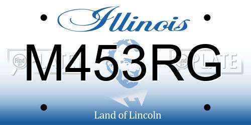 M453RG Illinois License Plate