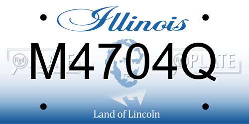 M4704Q Illinois License Plate