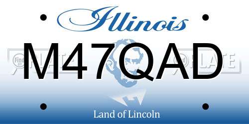 M47QAD Illinois License Plate