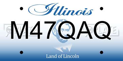 M47QAQ Illinois License Plate