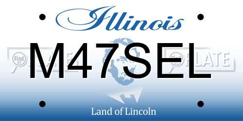 M47SEL Illinois License Plate