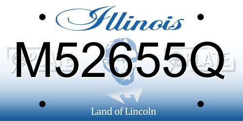 M52655Q Illinois License Plate