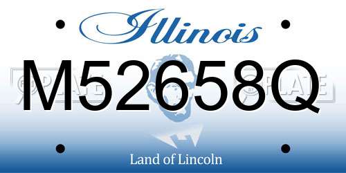 M52658Q Illinois License Plate