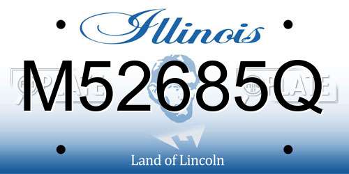 M52685Q Illinois License Plate