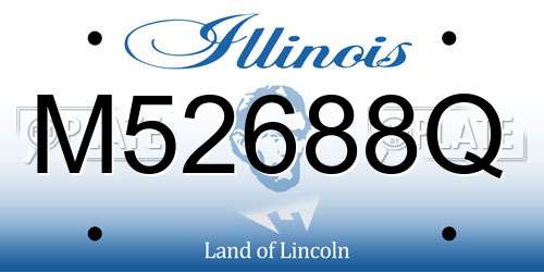 M52688Q Illinois License Plate