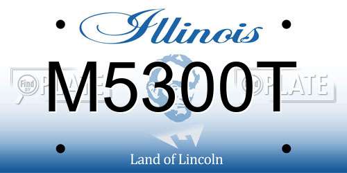 M5300T Illinois License Plate