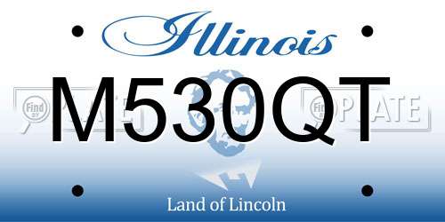 M530QT Illinois License Plate