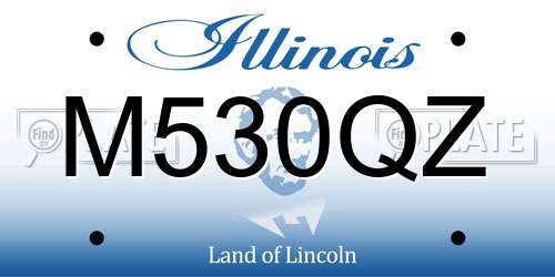 M530QZ Illinois License Plate
