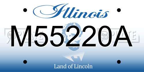 M55220A Illinois License Plate