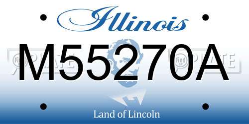 M55270A Illinois License Plate