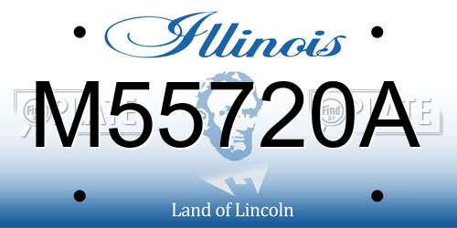 M55720A Illinois License Plate