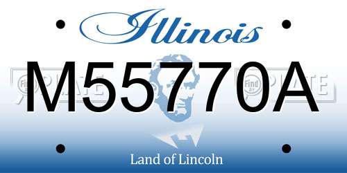 M55770A Illinois License Plate