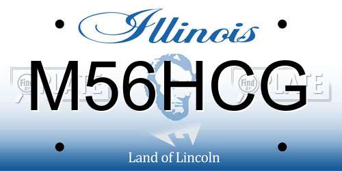 M56HCG Illinois License Plate