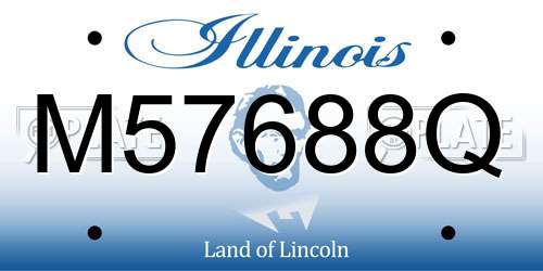 M57688Q Illinois License Plate