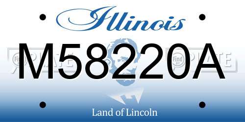 M58220A Illinois License Plate