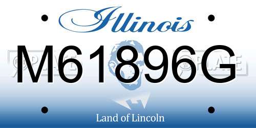 M61896G Illinois License Plate