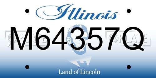 M64357Q Illinois License Plate
