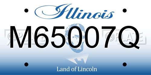 M65007Q Illinois License Plate