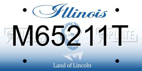 M65211T Illinois License Plate