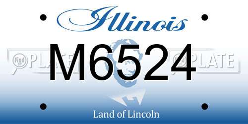 M6524 Illinois License Plate