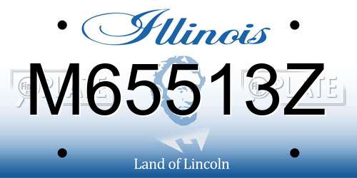 M65513Z Illinois License Plate
