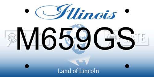M659GS Illinois License Plate
