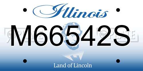 M66542S Illinois License Plate