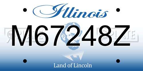 M67248Z Illinois License Plate