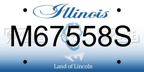 M67558S Illinois License Plate