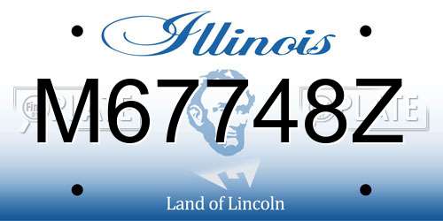 M67748Z Illinois License Plate