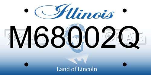 M68002Q Illinois License Plate