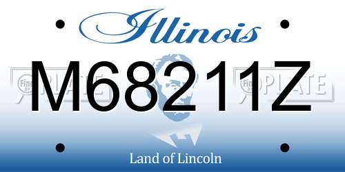 M68211Z Illinois License Plate