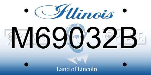 M69032B Illinois License Plate