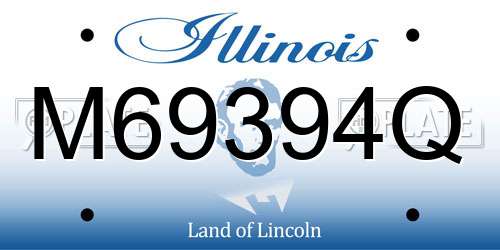 M69394Q Illinois License Plate