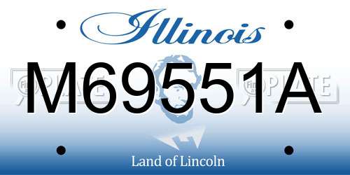 M69551A Illinois License Plate