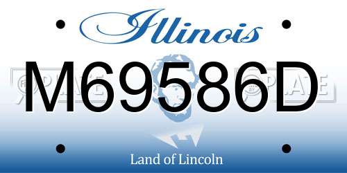 M69586D Illinois License Plate