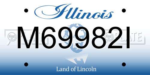 M69982I Illinois License Plate