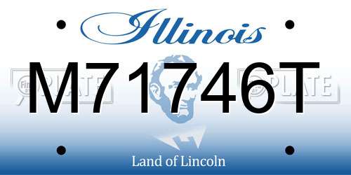 M71746T Illinois License Plate