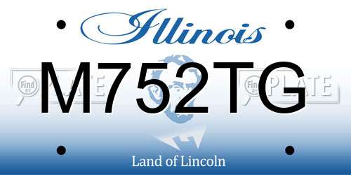 M752TG Illinois License Plate