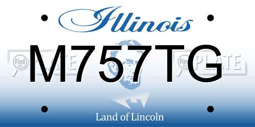 M757TG Illinois License Plate