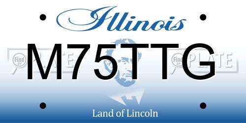 M75TTG Illinois License Plate
