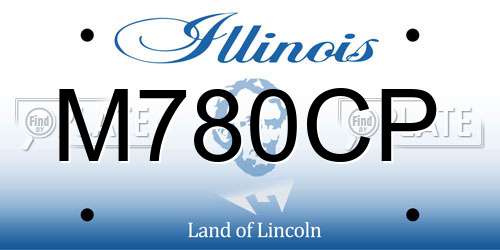 M780CP Illinois License Plate
