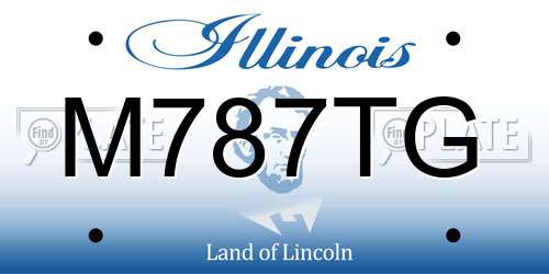 M787TG Illinois License Plate