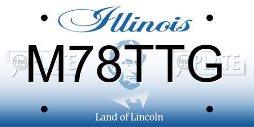 M78TTG Illinois License Plate