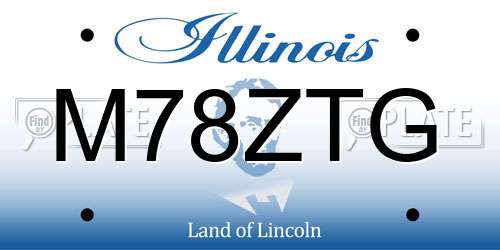 M78ZTG Illinois License Plate